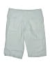 Idra 100% Linen Solid Blue Cargo Shorts Size 6 - photo 1