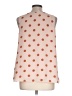 Cato 100% Polyester Polka Dots Orange Sleeveless Blouse Size L - photo 2