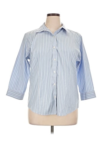 L.L.Bean 3/4 Sleeve Button-Down Shirt (view 1)
