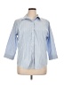 L.L.Bean Stripes Blue 3/4 Sleeve Button-Down Shirt Size XL - photo 1