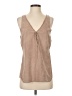 Dylan Tan Sleeveless Blouse Size S - photo 1