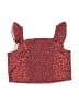 Shein Burgundy Sleeveless Blouse Size 6 - photo 2