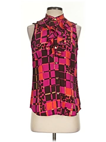 Trina Turk Sleeveless Silk Top (view 1)
