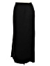 Michele 100% Polyester Solid Black Formal Skirt Size 12 - photo 2