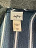 Daytrip 100% Polyester Stripes Black Short Sleeve Blouse Size L - photo 7