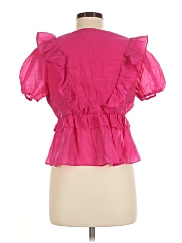 Line & Dot Short Sleeve Blouse (view 2)
