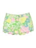 Lilly Pulitzer 100% Cotton Floral Green Shorts Size 0 - photo 1