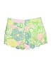 Lilly Pulitzer 100% Cotton Floral Green Shorts Size 0 - photo 2