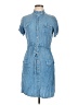 Coline Blue Short Sleeve Top Size L - photo 1