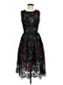 Wolven 100% Polyester Stars Black Cocktail Dress Size 4 - photo 1