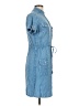 Coline Blue Short Sleeve Top Size L - photo 4