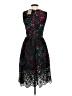Wolven 100% Polyester Stars Black Cocktail Dress Size 4 - photo 2