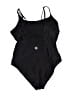 Hurley Solid Black One Piece Swimsuit Size XL - photo 2