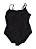 Hurley Solid Black One Piece Swimsuit Size XL - photo 1