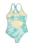Lands' End Tie-dye Green One Piece Swimsuit Size 10 - 12 - photo 2