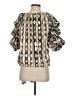 Coco Bianco Gold 3/4 Sleeve Blouse Size S - photo 2