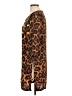 Zara Basic Animal Print Brown Casual Dress Size L - photo 5