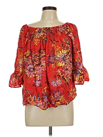 BeachLunchLounge 3/4 Sleeve Blouse (view 1)