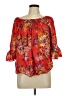 BeachLunchLounge 100% Modal Red 3/4 Sleeve Blouse Size L - photo 1