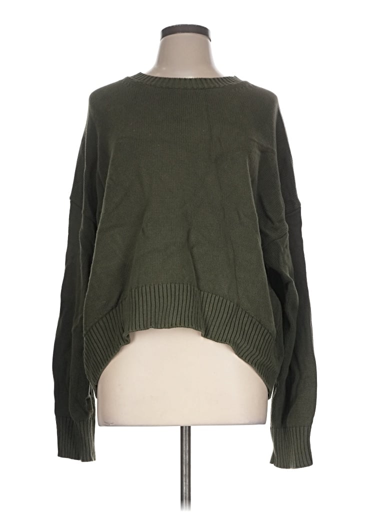 Pre-owned Quince Pullover Sweater In Green