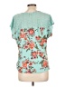 Bobbie Brooks Teal Short Sleeve Blouse Size L - photo 2