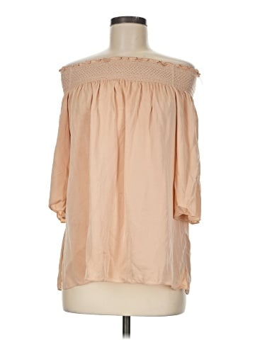 Theory 3/4 Sleeve Silk Top (view 1)