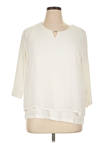 Easywear by Chico's 3/4 Sleeve Blouse (view 1)