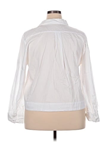 Ann Taylor LOFT Outlet 3/4 Sleeve Button-Down Shirt (view 2)