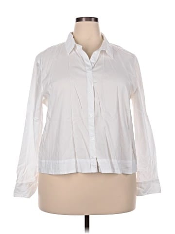 Ann Taylor LOFT Outlet 3/4 Sleeve Button-Down Shirt (view 1)