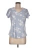 Laura Ashley Blue Short Sleeve Blouse Size M - photo 1