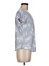 Laura Ashley Blue Short Sleeve Blouse Size M - photo 4