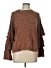Lumiere 100% Acrylic Brown Pullover Sweater Size L - photo 1