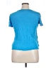 AB Studio Blue Short Sleeve Top Size XL - photo 2