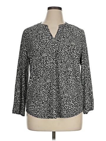AK Anne Klein 3/4 Sleeve Blouse (view 1)