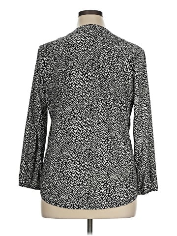 AK Anne Klein 3/4 Sleeve Blouse (view 2)