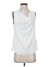 DKNY 100% Polyester White Sleeveless Blouse Size S (petite) - photo 1
