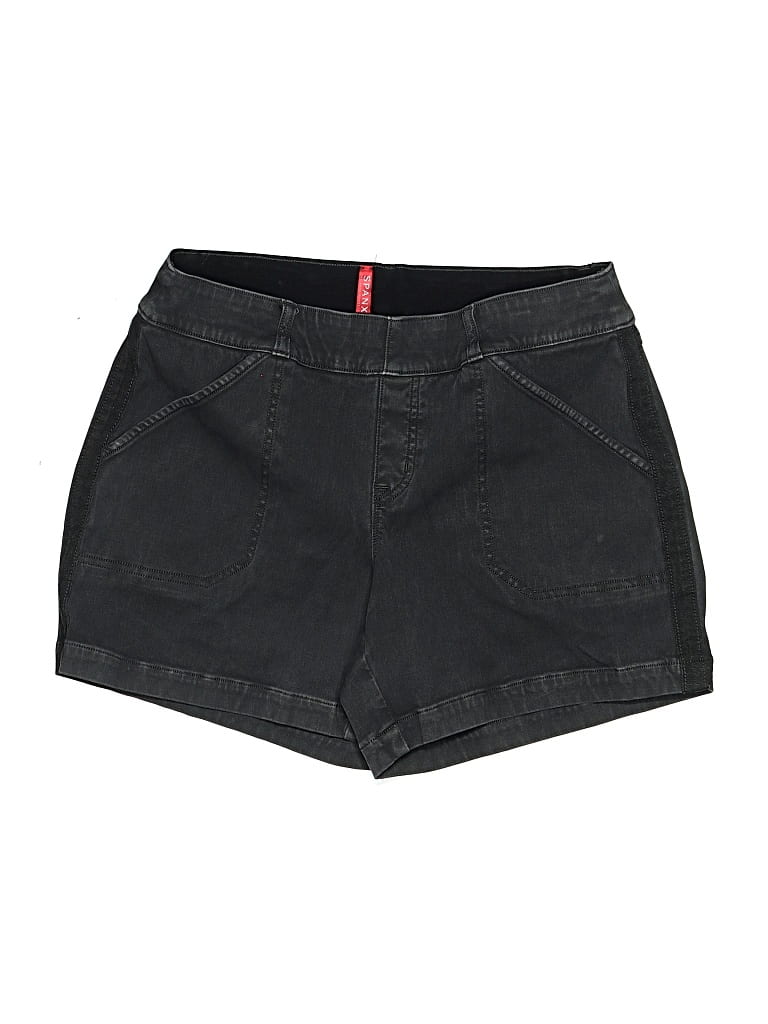 Pre-owned Spanx Denim Shorts In Black