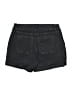 SPANX Solid Gray Black Denim Shorts Size M - photo 2