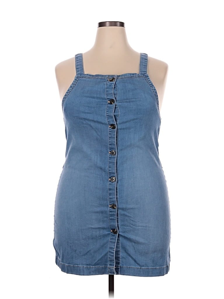 Pre-owned Assorted Brands Casual Dress In Blue