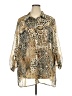 Ruby Rd. 100% Polyester Animal Print Gold 3/4 Sleeve Blouse Size 20 - photo 1