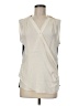 Drew 100% Silk Ivory Sleeveless Silk Top Size M - photo 1