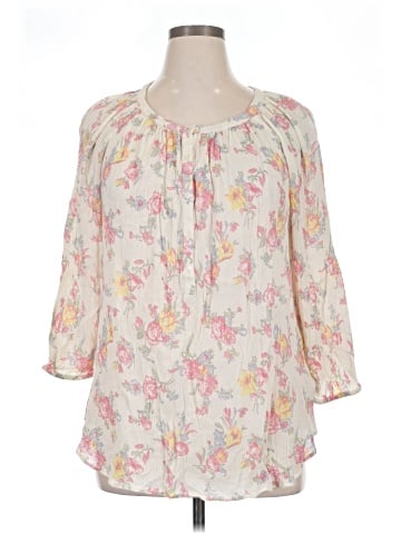 Chaps 3/4 Sleeve Blouse (view 1)