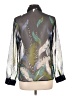 Liz Baker Print Silver Long Sleeve Blouse Size L (estimated) - photo 2