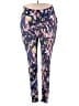 Eye Candy Print Blue Active Pants Size 2X - photo 1
