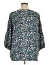 Collective Concepts 100% Polyester Teal 3/4 Sleeve Blouse Size 1X - photo 2