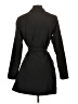 Dennis by Dennis Basso 100% Polyester Black Trenchcoat Size XXS - photo 2