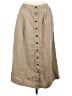 Classic Elements 100% Cotton Solid Tan Casual Skirt Size 12 (petite) - photo 1