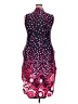White Mark Print Pink Cocktail Dress Size 3X - photo 2