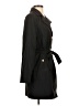 Dennis by Dennis Basso 100% Polyester Black Trenchcoat Size XXS - photo 4