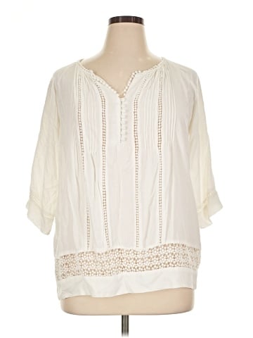 Solitaire 3/4 Sleeve Blouse (view 1)